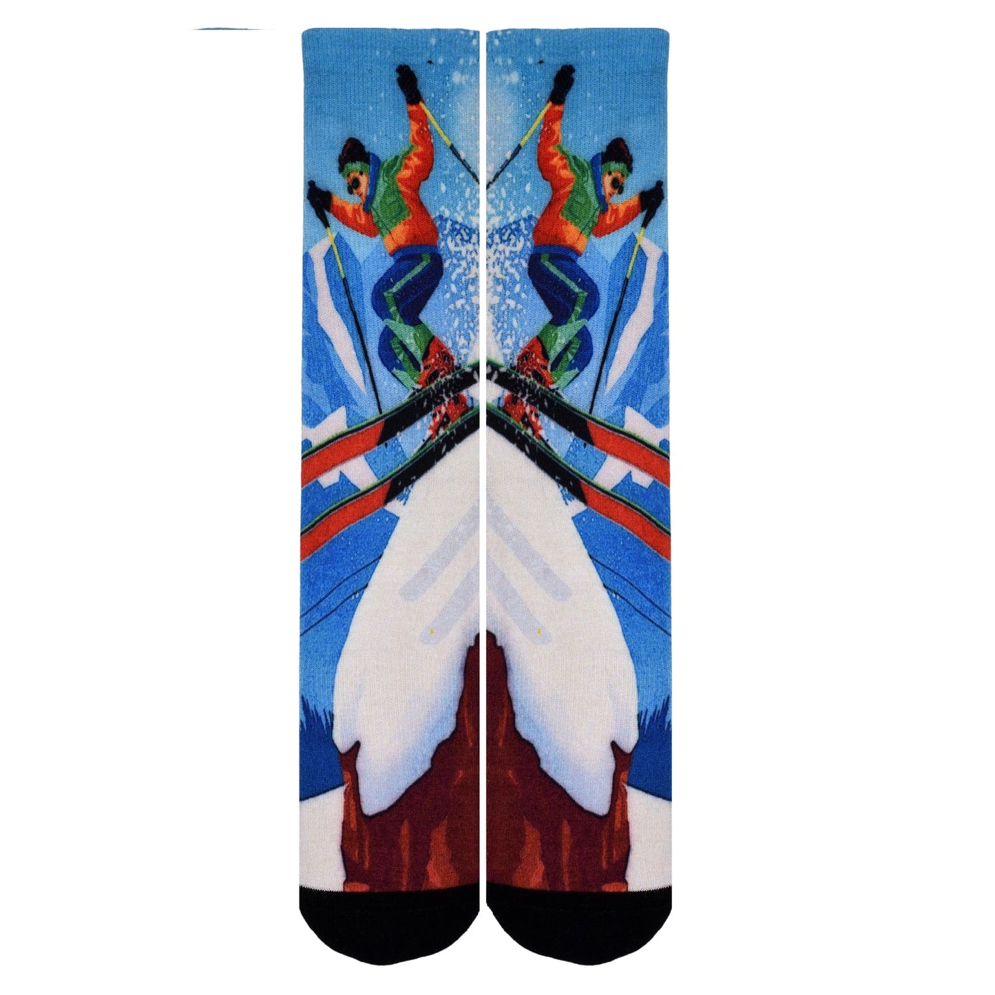 Sierra Socks Slippery Slopes Pattern CoolMax Socks, Nature Collection