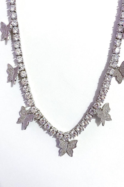 Necklace - So Icy Butterfly Choker