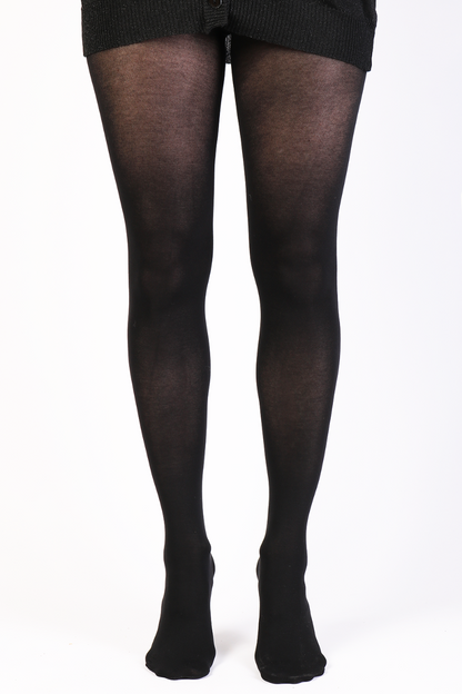 BIO organic cotton black tights