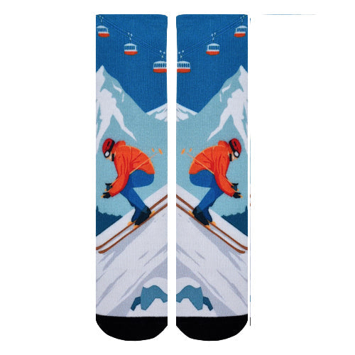 Sierra Socks Steep Slopes Pattern CoolMax Socks, Nature Collection for