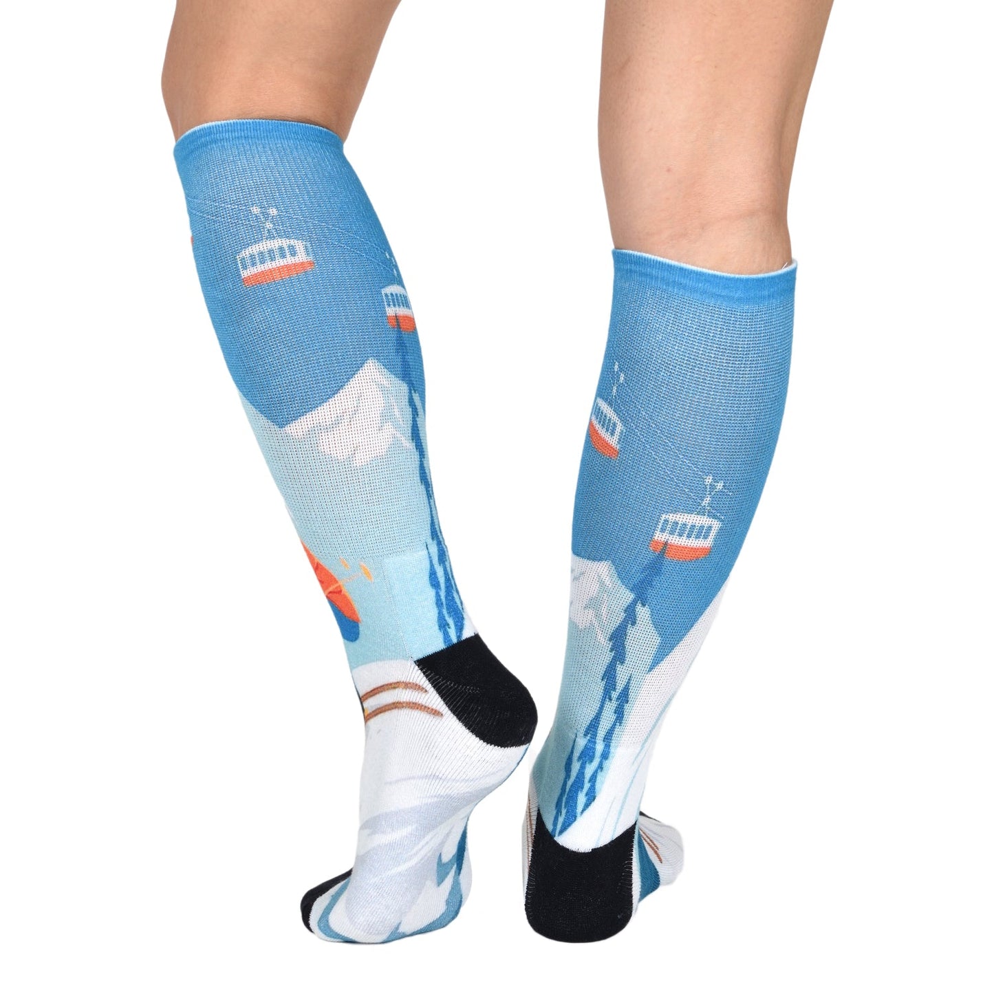Sierra Socks Steep Slopes Pattern CoolMax Socks, Nature Collection for