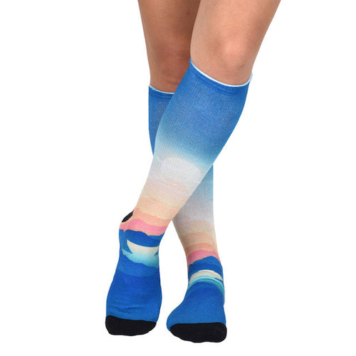 Sierra Socks River Valley Pattern CoolMax Socks, Nature Collection for