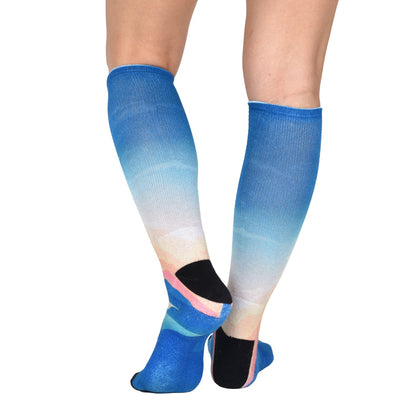 Sierra Socks Sunrise Pattern CoolMax Socks, Nature Collection for Men