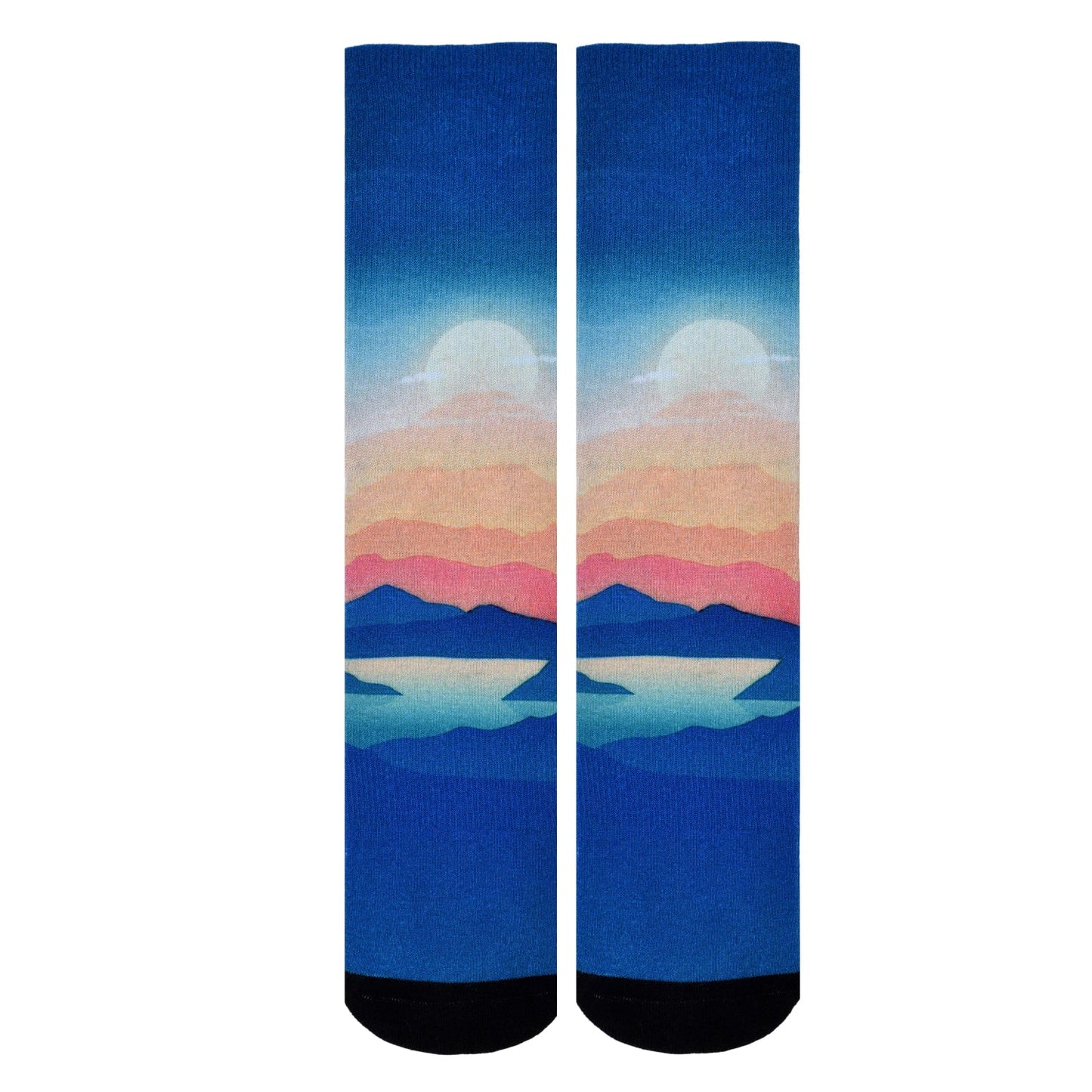 Sierra Socks Sunrise Pattern CoolMax Socks, Nature Collection for Men