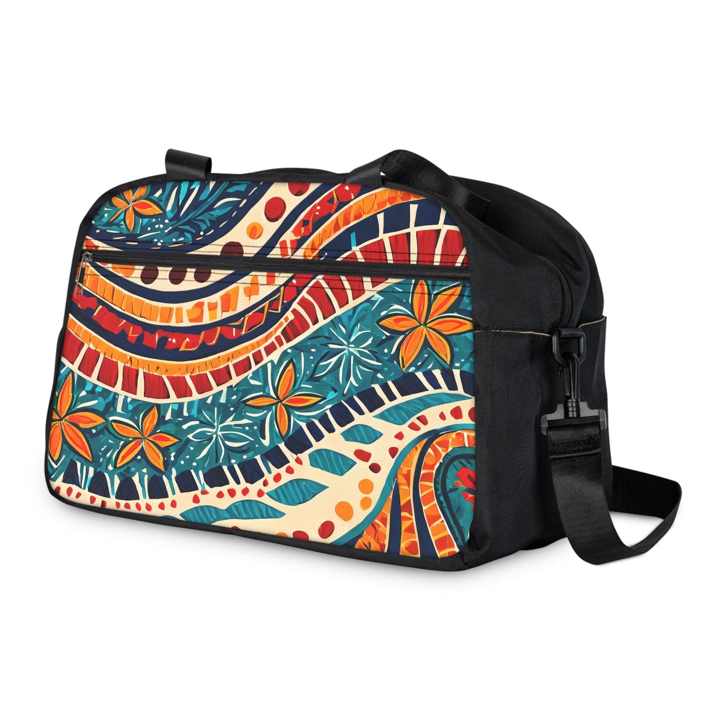 Crossbody Travel Fitness Bag - Boho Floral Print