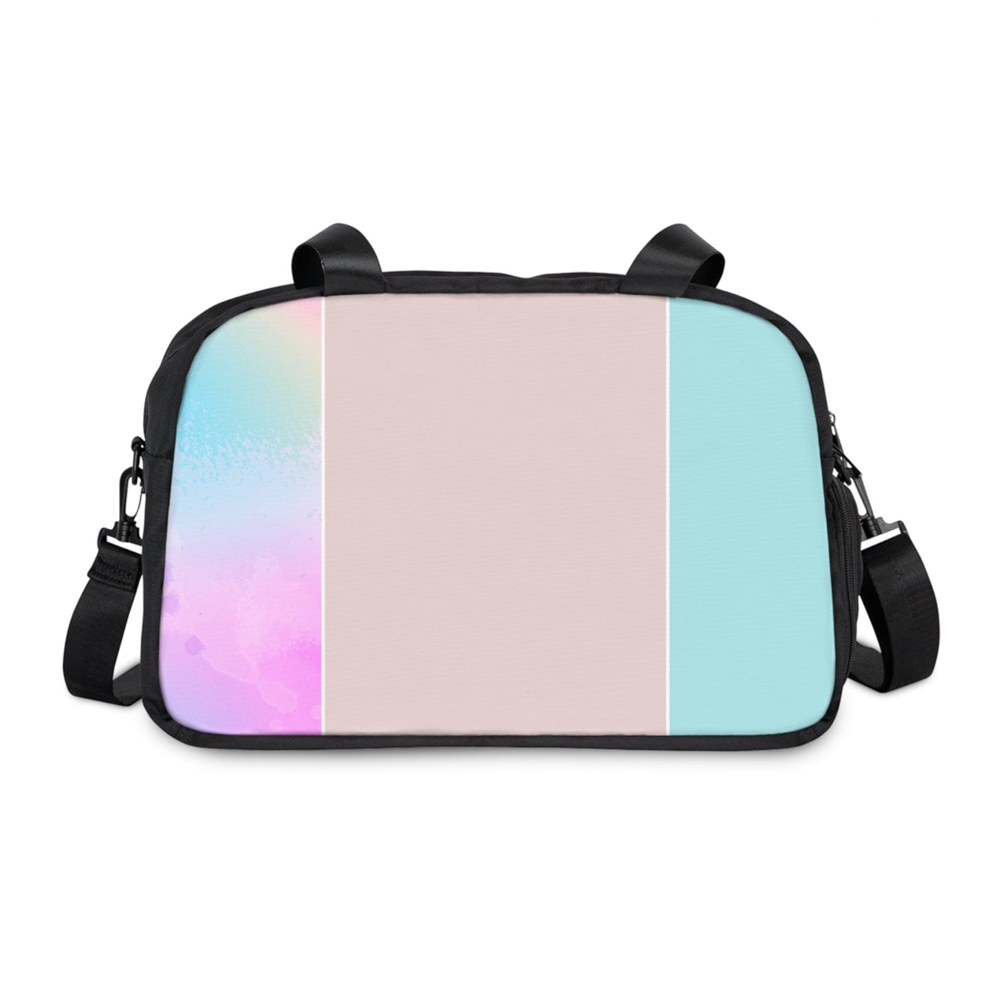 Crossbody Travel Fitness Bag - Pastel Colorblock Watercolor