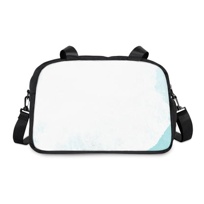 Crossbody Travel Fitness Bag - Subtle Abstract Ocean Blue and White