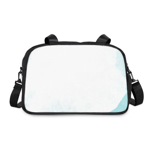 Crossbody Travel Fitness Bag - Subtle Abstract Ocean Blue and White