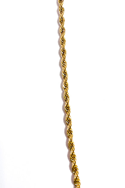 Necklace - Unisex Rope Chain Gold
