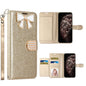 KIKO Ribbon Bow Crystal Diamond Flip Wallet Case for iPhone 13 Pro Max