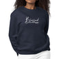 Womens Graphic Sweatshirt Blessed with Every Spiritual Blessing White