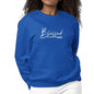 Womens Graphic Sweatshirt Blessed with Every Spiritual Blessing White