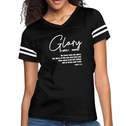 Womens Vintage Sport Graphic T-shirt - Glory - Christian Inspiration