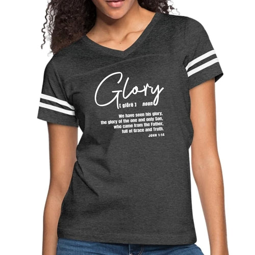 Womens Vintage Sport Graphic T-shirt - Glory - Christian Inspiration